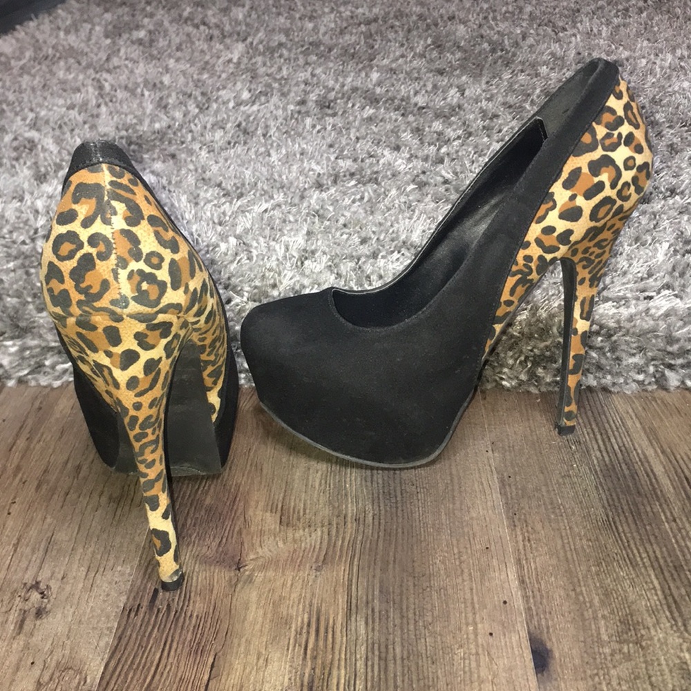 Cheetah print heels